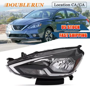 Headlight Headlamp Halogen Driver Side LH Fit For 2016 2017 2018 Nissan Sentra