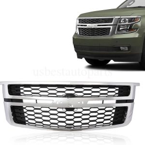 Chrome Front Upper Bumper Grille 84724083 For 2015-2020 Chevrolet Tahoe Suburban