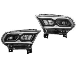 Top Gear Motors Full LED Headlight Assembly Pair Left and Right for Dodge Durango 2021–2023 Black Housing Direct Replacement