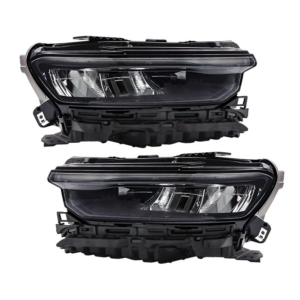 Top Gear Motors Left and Right Headlight Set for Jeep Grand Cherokee 2021–2022, LED Type, Black Housing