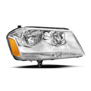 Top Gear Motors Headlight for 2008–2014 Dodge Avenger Chrome Housing Clear Lens Passenger Right Side Assembly