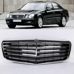 New Chrome E63 AMG Style Grille for Mercedes-Benz W211 E320 E350 E500 07-09