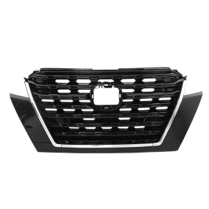 Top Gear Motors Front Upper Grille for Nissan Kicks 2021–2023 Chrome and Black Plastic Replacement