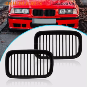 Matte Black Front Kidney Sport Grill Grille BMW E36 3 Serise 1992-1996