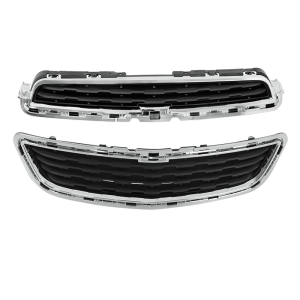 Top Gear Motors Front Upper and Lower Grille Set for Chevrolet Trax 2014–2016 Chrome Replacement Assembly