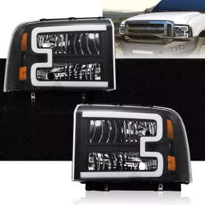 Fit For 2005-2007 Ford F250 F350 F450 Super Duty Conversion LED Headlights