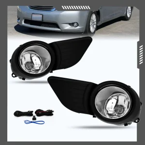 Fog Lights Pair Fit For 2011-2017 Toyota Sienna Left+Right With Lamps and Switch