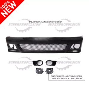 FOR 96-03 BMW E39 5 SERIES M5 STYLE REPLACEMENT FRONT BUMPER BODY KIT+FOG LIGHT