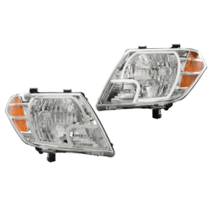 Top Gear Motors Halogen Headlight Assembly Pair Left and Right for Nissan Frontier 2009–2021 Chrome Housing Direct Replacement