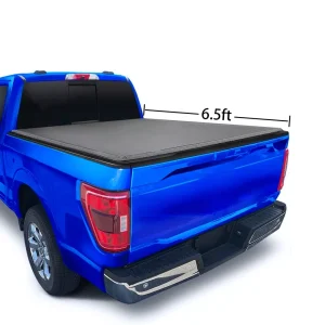 6.5FT Soft Tri-Fold Tonneau Cover Truck Bed Fit For 2015-2023 Ford F150