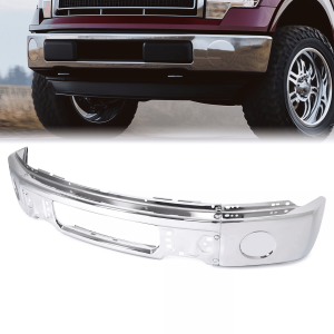 Top Gear Motors Chrome Front Bumper Face Bar for 2009-2014 Ford F150 (w/o Fog Holes)