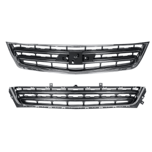 Top Gear Motors Front Upper and Lower Grille Set Chrome for Chevrolet Impala 2014–2020 Replacement Assembly