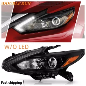 Halogen Headlight Headlamp Black Fit For 2016-2018 Nissan Altima Driver Side LH