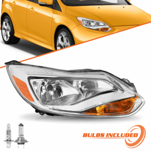 Top Gear Motors Headlight for 2012–2014 Ford Focus S SE SEL Halogen Passenger Right Side Factory-Style Assembly