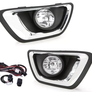 Fog Light w/Bulb Pair for 2015-2020 Chevy Colorado Clear Lens Driving Lamps