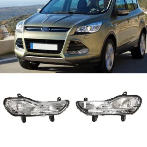 Pair Clear Lens Front Bumper Fog Lights Lamps Fit 2013-2016 Ford Escape Kuga