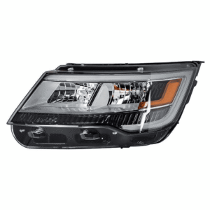 Top Gear Motors Front Driver Side Left Headlight for Ford Explorer 2016–2018, Halogen with LED DRL, Clear Lens, Direct Replacement