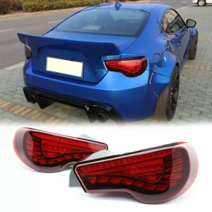 LED Tail Lights Sequential Signal Red For Toyota 86 BRZ FRS 13-21
