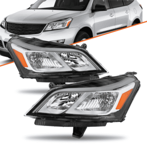 Top Gear Motors Headlights for Chevy Traverse 2013–2017 Chrome LH and RH Headlamp Assembly Set