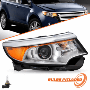 Top Gear Motors Projector Headlight for Ford Edge 2011–2014 Halogen Right Passenger Side Headlamp Assembly