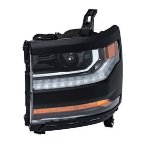 Top Gear Motors Left Headlight Assembly for Chevy Silverado 1500 2016–2018 HID Xenon with LED Black Housing Replacement