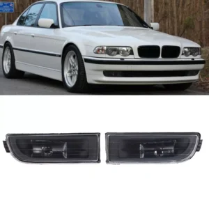 For BMW E38 7-Series 95-01 740i 750iL Bumper Fog Light No Bulbs Lamps Clear Lens