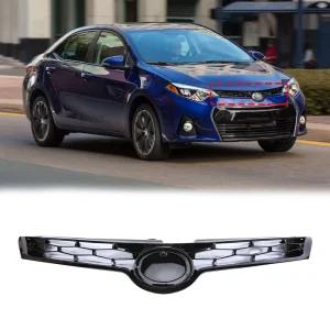 Replacement Front Black Upper Grille For Corolla 2014-2016 S SE 53111-02770