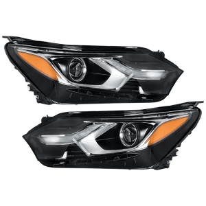 Top Gear Motors HID Headlight Assembly Set for Chevy Equinox LT 2018–2021 with LED DRL Chrome Housing Left and Right Replacement