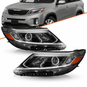 Top Gear Motors 2014–2015 Kia Sorento EX SX LED DRL Projector Headlights Left and Right Pair