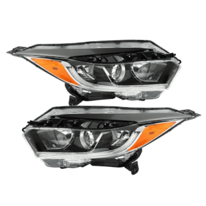 Top Gear Motors Halogen Headlight Assembly Pair Left and Right for Honda HR-V 2019–2022 Black Housing Direct Replacement