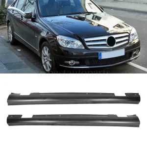 For Mercedes-Benz C-Class W204 2008-2013 C250 300 350 Side Skirt Rocker Molding