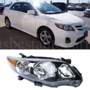 For 2011-2013 Toyota Corolla S RH Headlight Passenger Side Headlamp Replacement