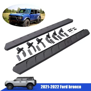 Running Boards for 2021-2023 Ford Bronco 4 Door Side Steps Nerf Bars