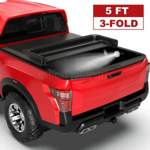 Tri-fold Soft Bed Tonneau Cover Fit For Nissan Frontier Truck 2005-2023 PVC