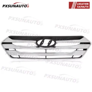 Fit For 2013-2015 Hyundai Santa Fe Sport Front Bumper Upper Chrome Grille Grill