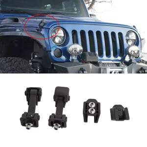 Pair Front Hood Lock Hood Latch Catch&nbsp;Bracket Fit for Jeep Wrangler JK 2007-2018