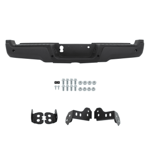 Top Gear Motors Rear Step Bumper with Sensor Holes for Ford F-250 F-350 Super Duty 2017–2019 Chrome Steel Replacement