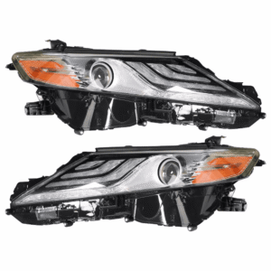 Top Gear Motors Full LED Headlight Assembly for Toyota Camry XLE and XSE 2018–2020 Front Left and Right Black Housing Replacement Pair