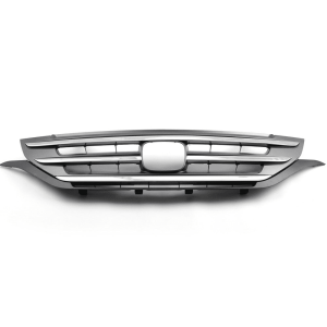 Top Gear Motors Front Bumper Grille for Honda CR-V 2012–2014 Hood Grille Assembly Black and Chrome