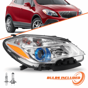 Top Gear Motors Headlight for 2013–2016 Buick Encore Projector Halogen Passenger Right Side with Bulb