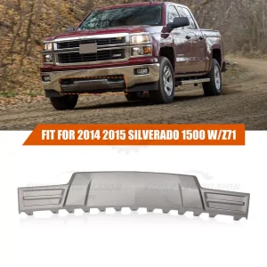 For 2014-2015 Chevrolet Silverado 1500 W/Z71 Silver Front Skid Plate