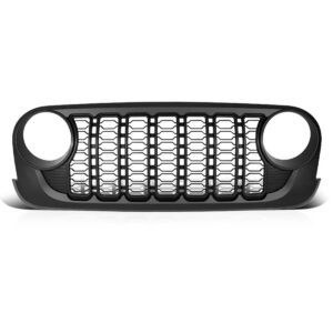 JL Style Front Bumper Grille Mesh Grill Fit For Jeep Wrangler JK / JKU 2007-2017