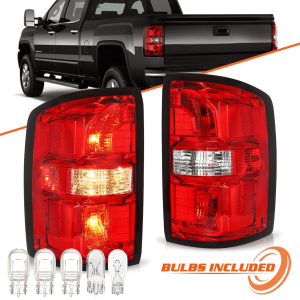 Top Gear Motors Tail Lights for GMC Sierra 1500 2014–2018 & 2500HD / 3500HD 2015–2018 Brake Lamp Assembly Left and Right Pair