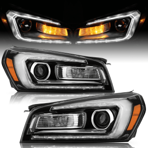 Top Gear Motors Headlights for 2013–2016 GMC Acadia Halogen Projector Headlight Assembly Pair with Bulbs