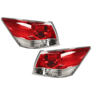 Top Gear Motors Rear Tail Light Assembly Set for Honda Accord Sedan 2008-2012 Halogen Driver and Passenger Side Replacement