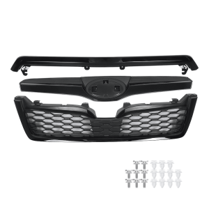 Top Gear Motors Front Upper Grille Assembly for Subaru Forester 2014–2018 Black Plastic Replacement