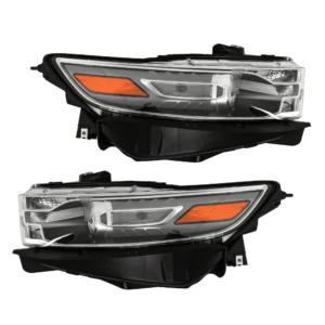 Top Gear Motors Left and Right Headlight Assembly Set for Ford Taurus 2013–2016, Halogen with Gray Trim, Direct Replacement