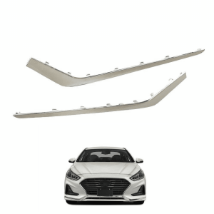 Top Gear Motors Front Bumper Face Bar Trim Molding Set 2PCS for 2018–2019 Hyundai Sonata Direct Replacement