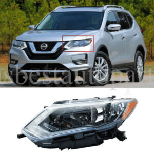 For 2017-2019 Nissan Rogue Drive Left Halogen Headlight Headlamp W/LED DRL