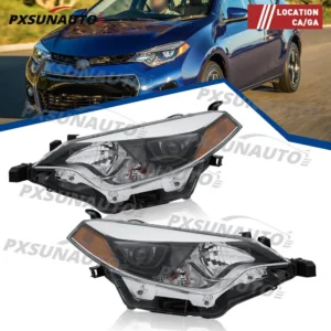 Headlights For 2014 2015 2016 Toyota Corolla Headlamps Left+Right SET Head Light